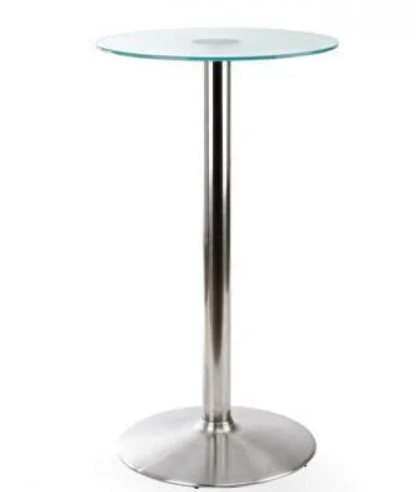 Mesa alta cóctel Konic 60 cristal