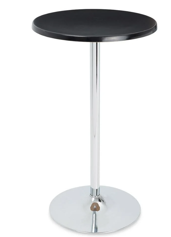 Mesa alta cóctel Konic 60 negra